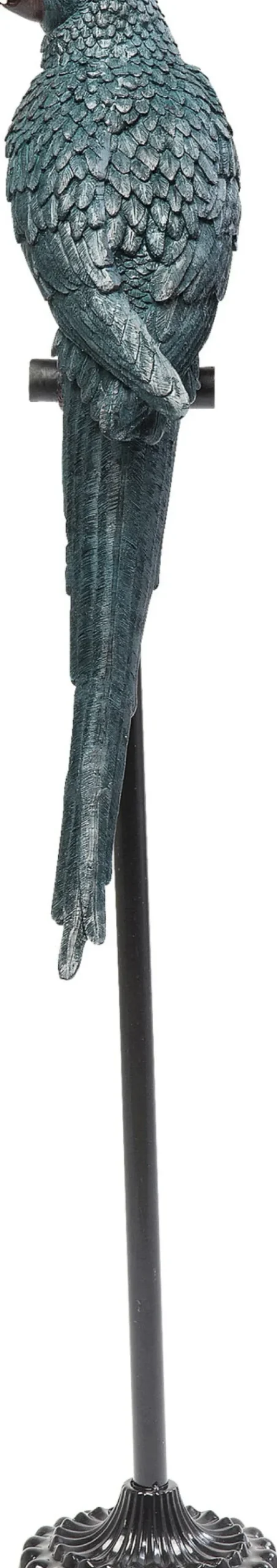 Dekorfigur Parrot - Skulptur på Piedestal Petrolblå, 116cm - KARE Design