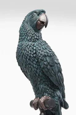 Dekorfigur Parrot - Skulptur på Piedestal Petrolblå, 116cm - KARE Design