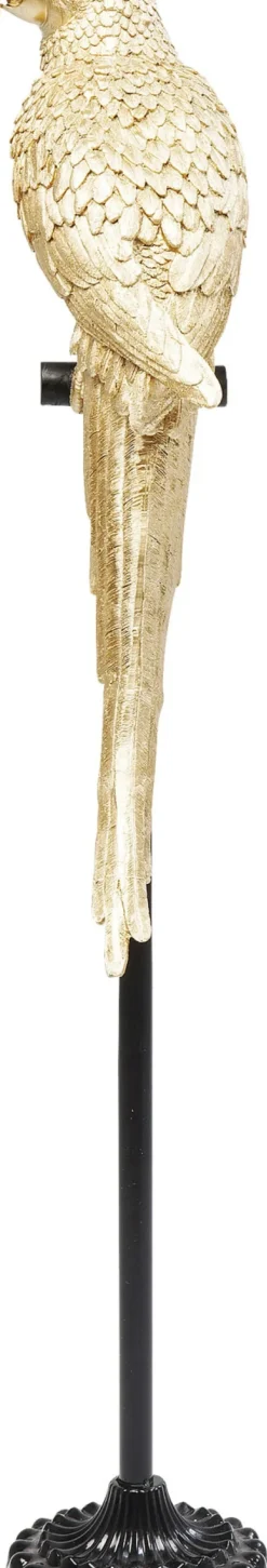 Dekorfigur Parrot - Skulpur på Piedestal Guld, 116cm - KARE Design