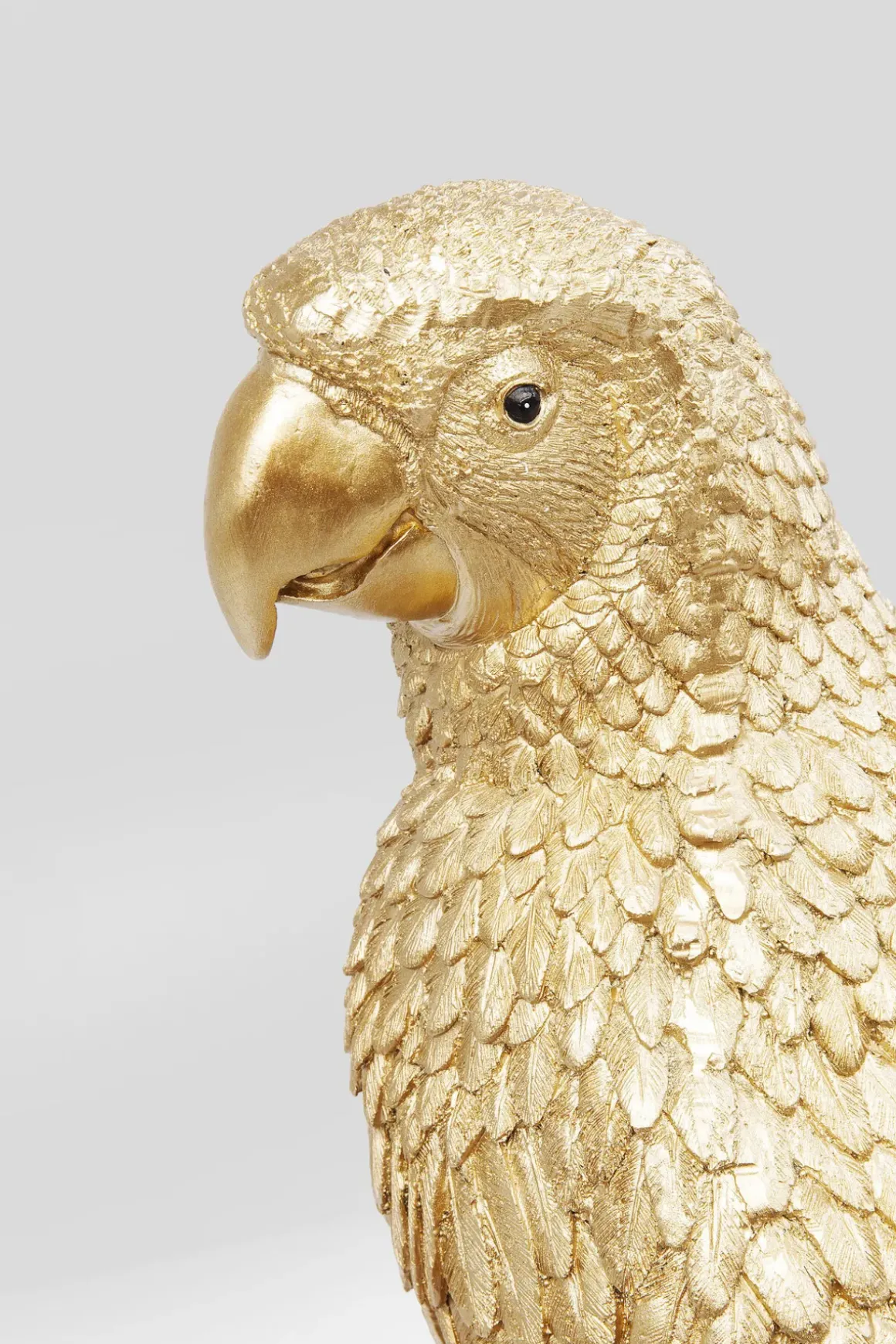 Dekorfigur Parrot - Skulpur på Piedestal Guld, 116cm - KARE Design