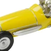 Dekorfigur Racing Car - Bil, Gul 9cm - KARE Design