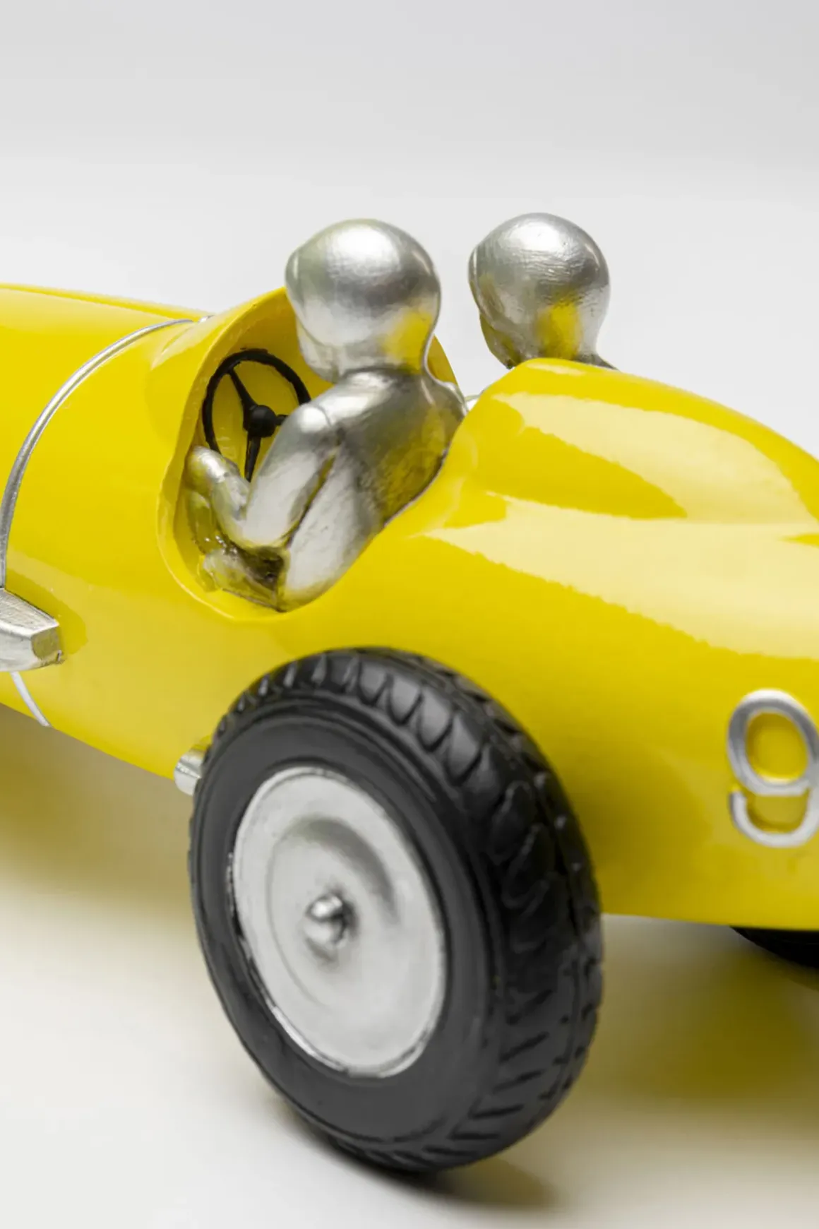 Dekorfigur Racing Car - Bil, Gul 9cm - KARE Design