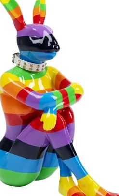 Dekorfigur Rainbow Sitting Rabbit, 80cm - KARE Design