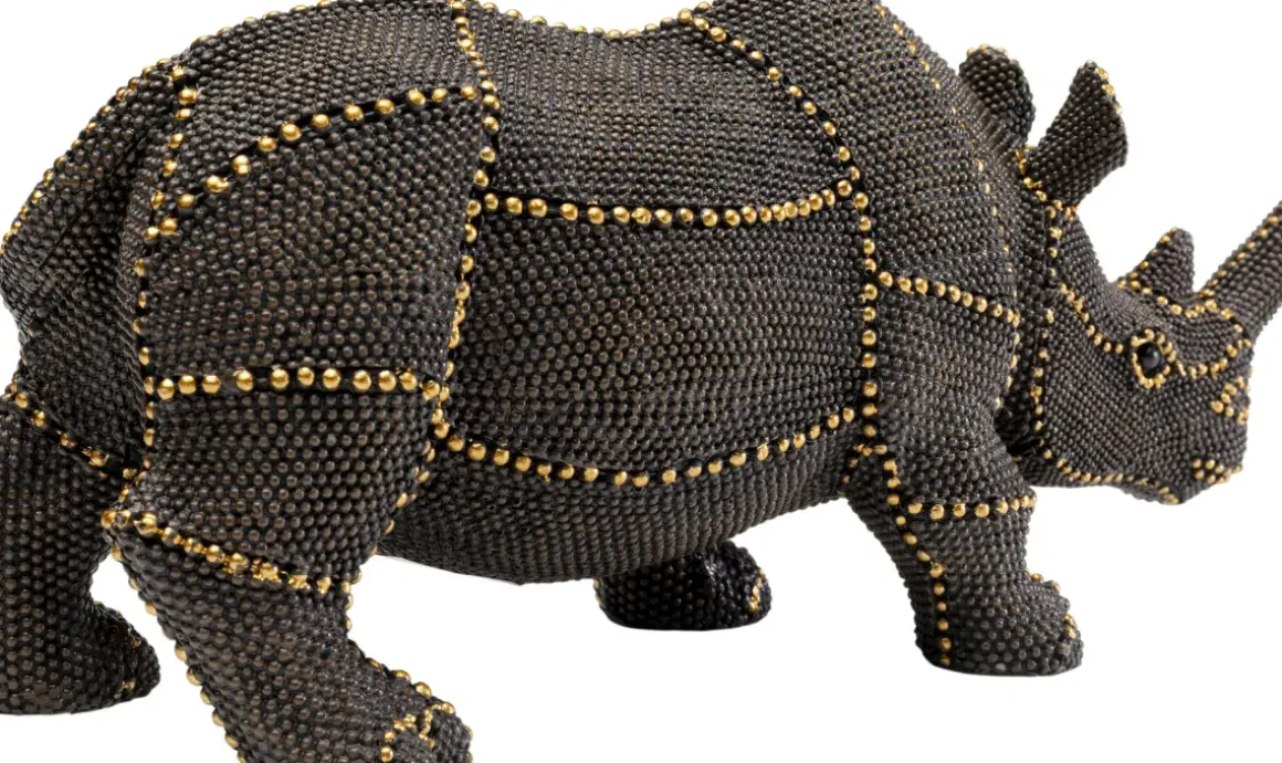 Dekorfigur Rhino Rivets Pearls, 26cm - KARE Design