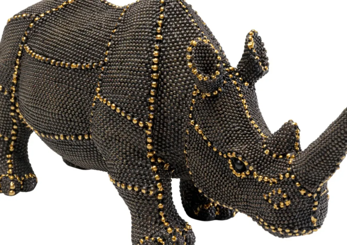 Dekorfigur Rhino Rivets Pearls, 26cm - KARE Design