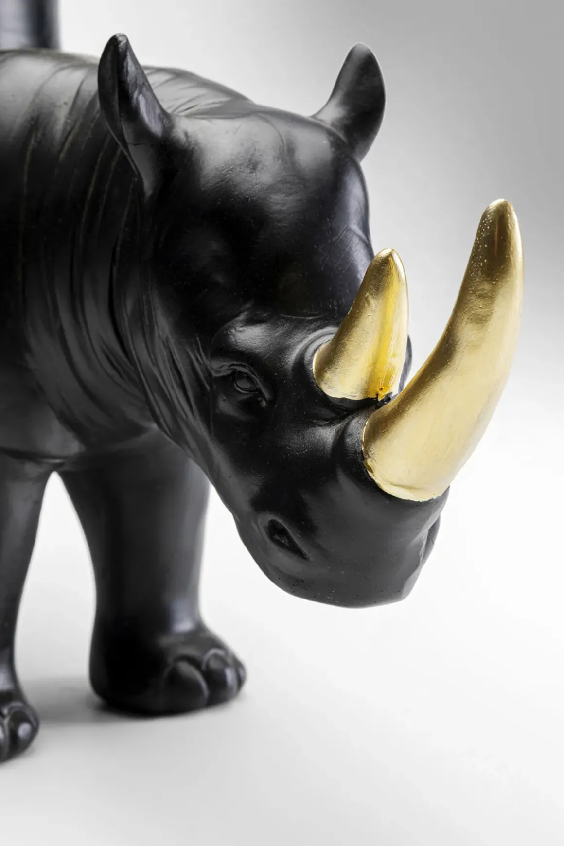 Dekorfigur Rhino - Svart, 41cm - KARE Design