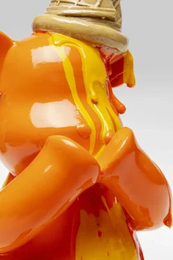 Dekorfigur Sitting Gelato Bear - Björn,Orange, 37cm - KARE Design