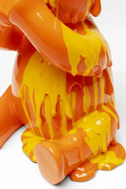 Dekorfigur Sitting Gelato Bear - Björn,Orange, 37cm - KARE Design