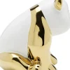Dekorfigur Sitting Panda - Guld, 18cm - KARE Design