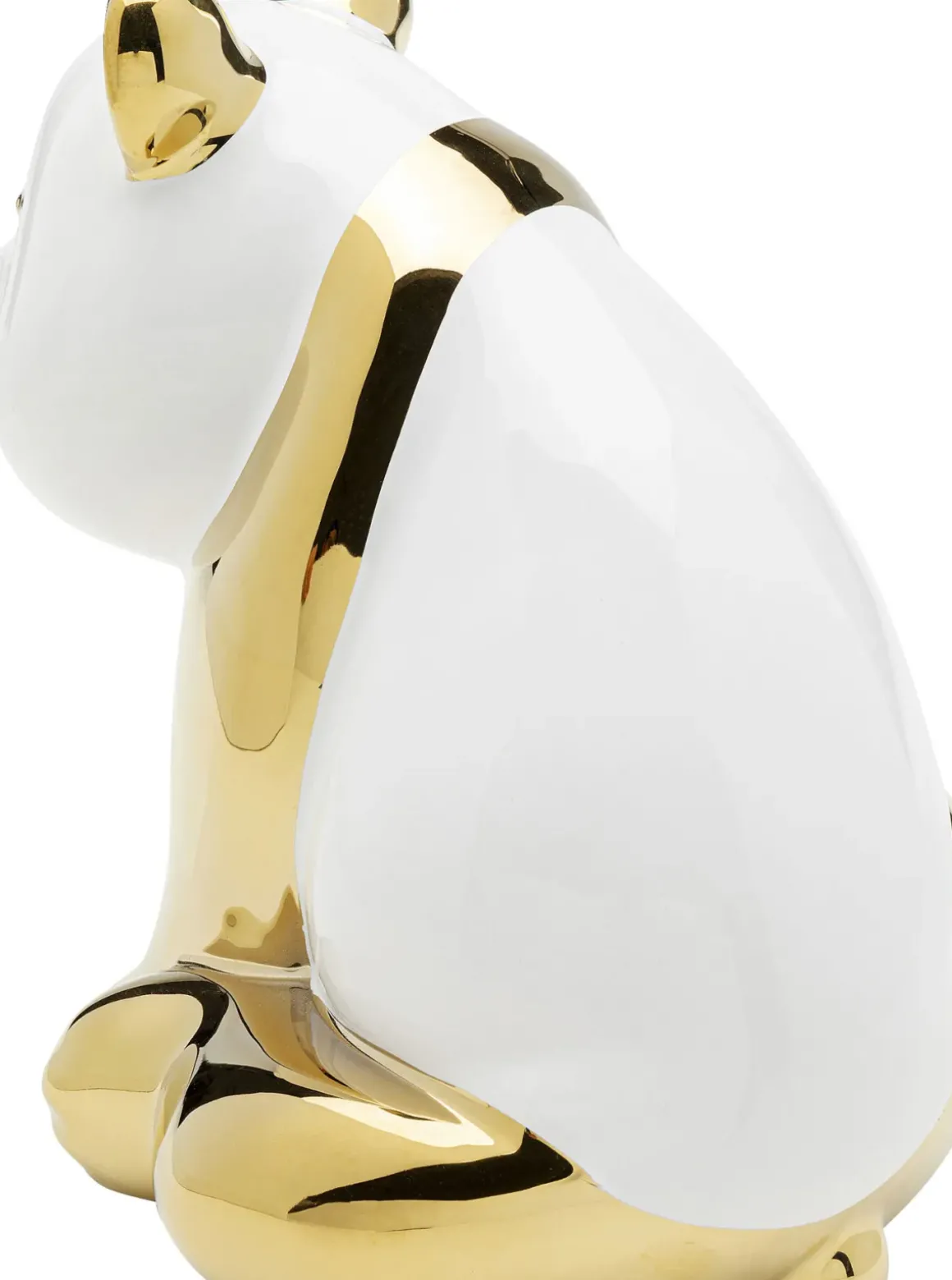 Dekorfigur Sitting Panda - Guld, 18cm - KARE Design
