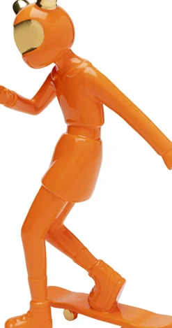 Dekorfigur Skating Astronaut - Orange, 33cm - KARE Design