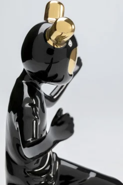 Dekorfigur Skating Astronaut - Svart, 21cm - KARE Design