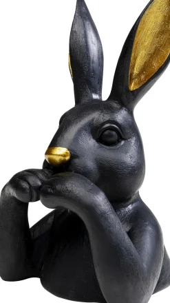 Dekorfigur Sweet Rabbit - Kanin, Svart, 23cm - KARE Design