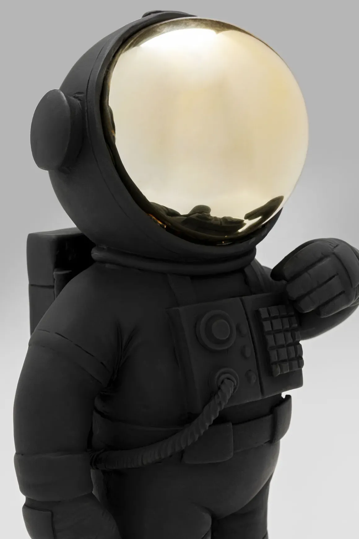 Dekorfigur Welcome Astronaut - Astronaut, Svart 27cm - KARE Design