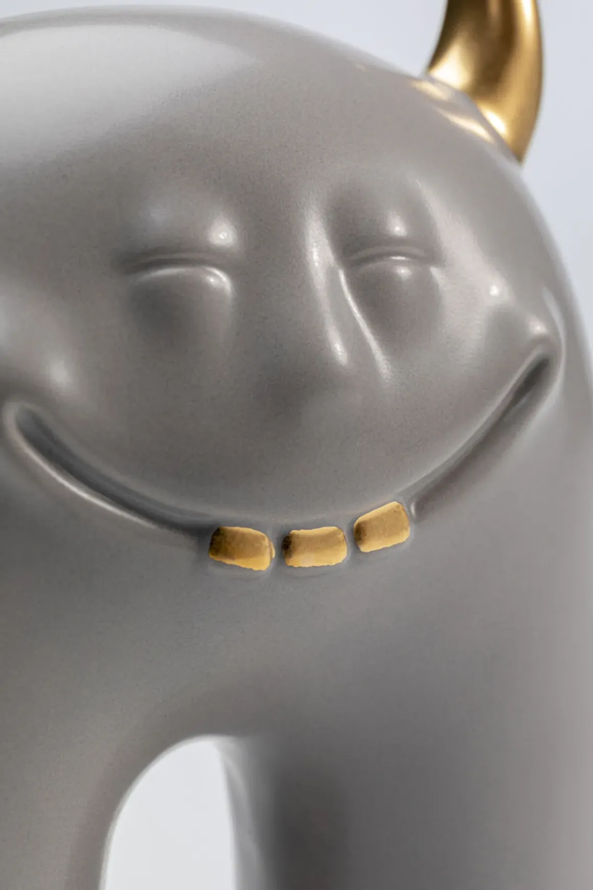 Dekor Funny Teeth - Grå, 15cm - KARE Design