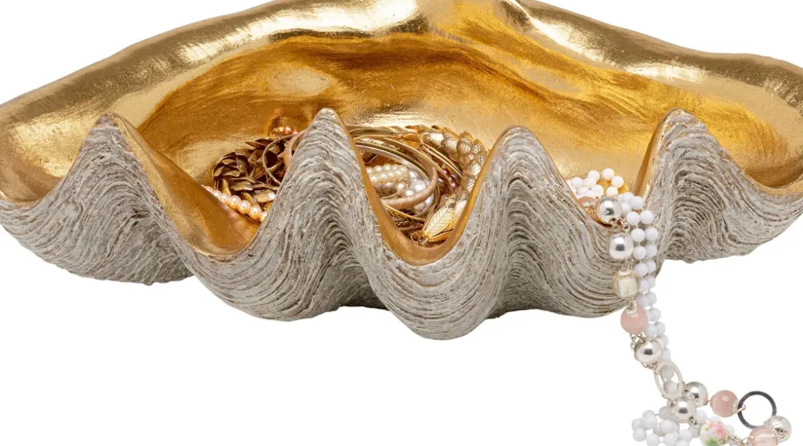 Dekor Noble Shell - Guld, 41x27cm - KARE Design