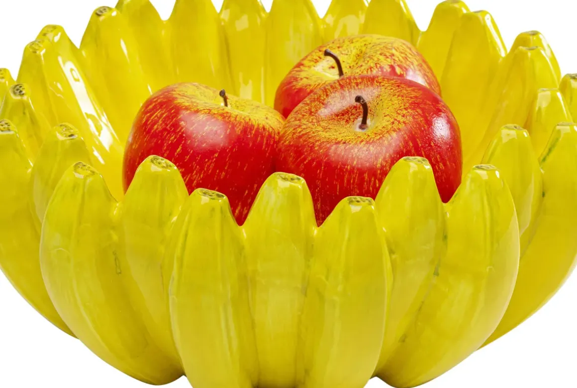 Dekor Skål Bananas - Gul Ø30cm - KARE Design