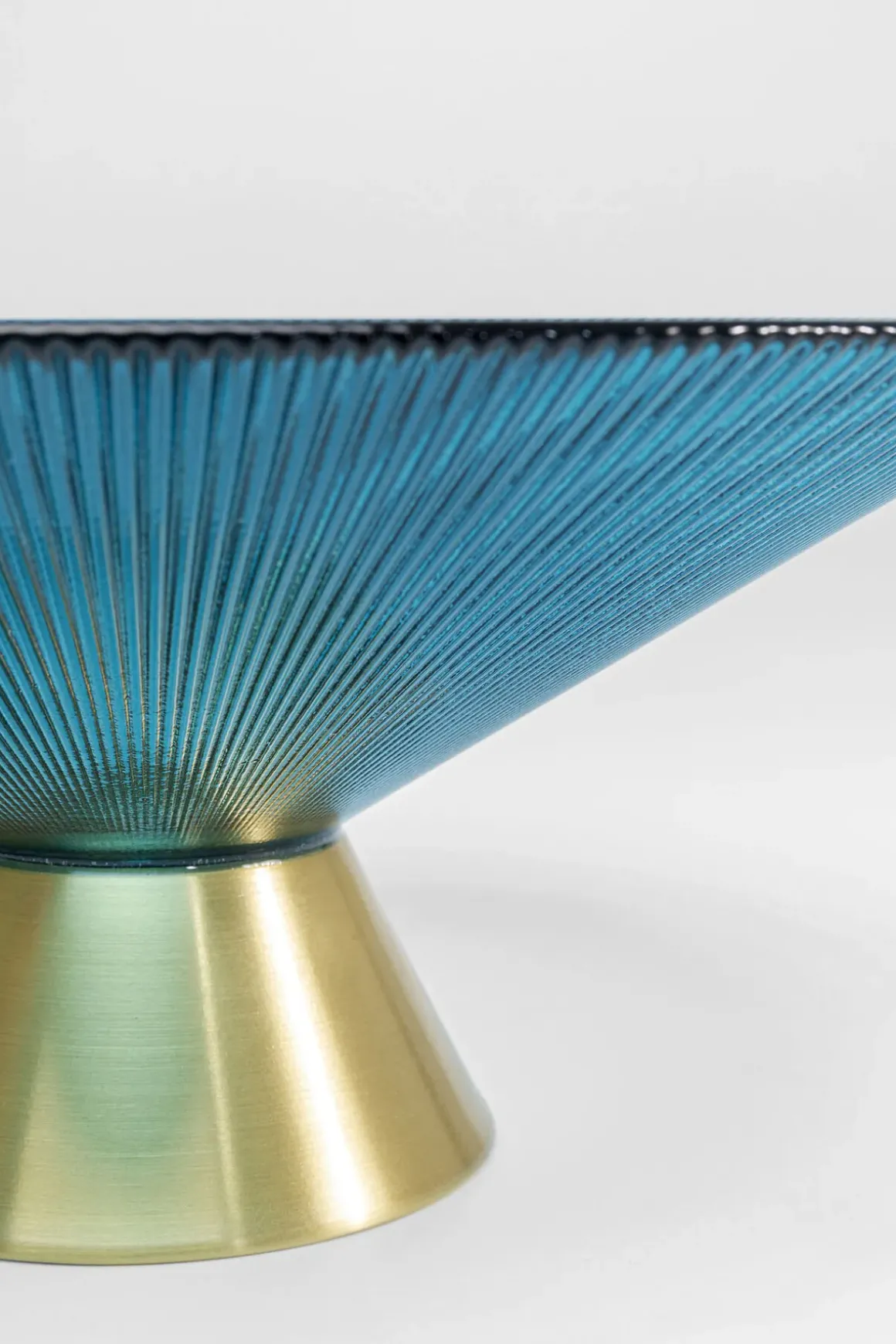 Dekor Skål Birdie - Blå/Mässing, Ø11cm - KARE Design