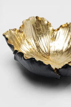 Dekor Skål Flower Bloom Svart Guld Ø20cm - KARE Design