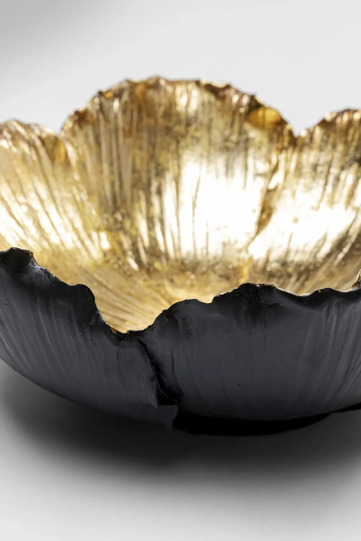 Dekor Skål Flower Bloom Svart Guld Ø25cm - KARE Design