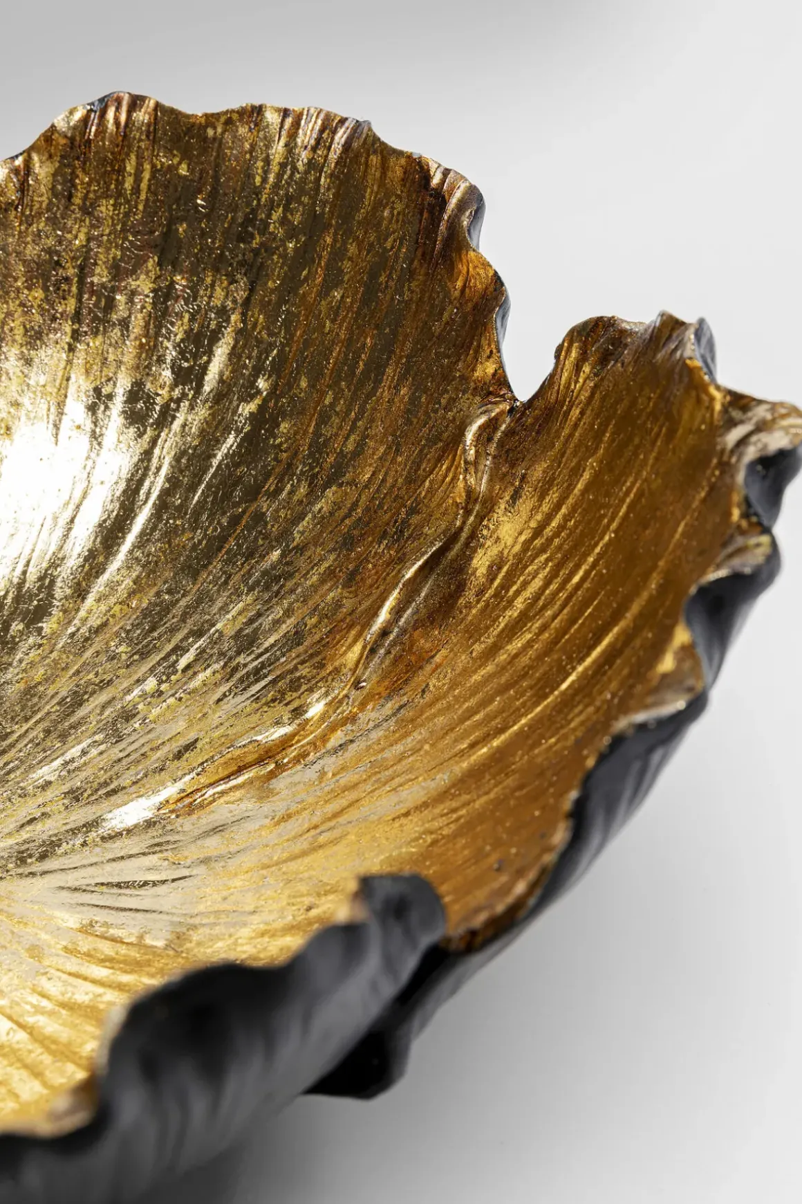 Dekor Skål Flower Bloom Svart Guld Ø25cm - KARE Design