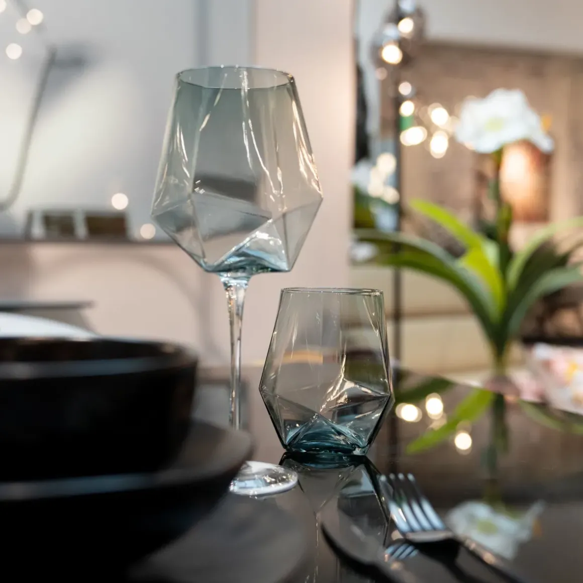 Dricksglas Diamond Smoke - KARE Design