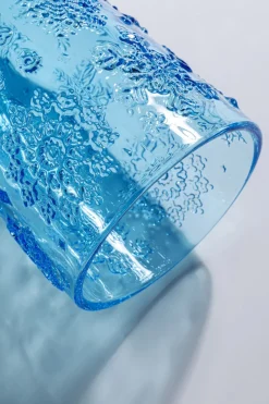 Dricksglas Ice Flowers - Blå - KARE Design