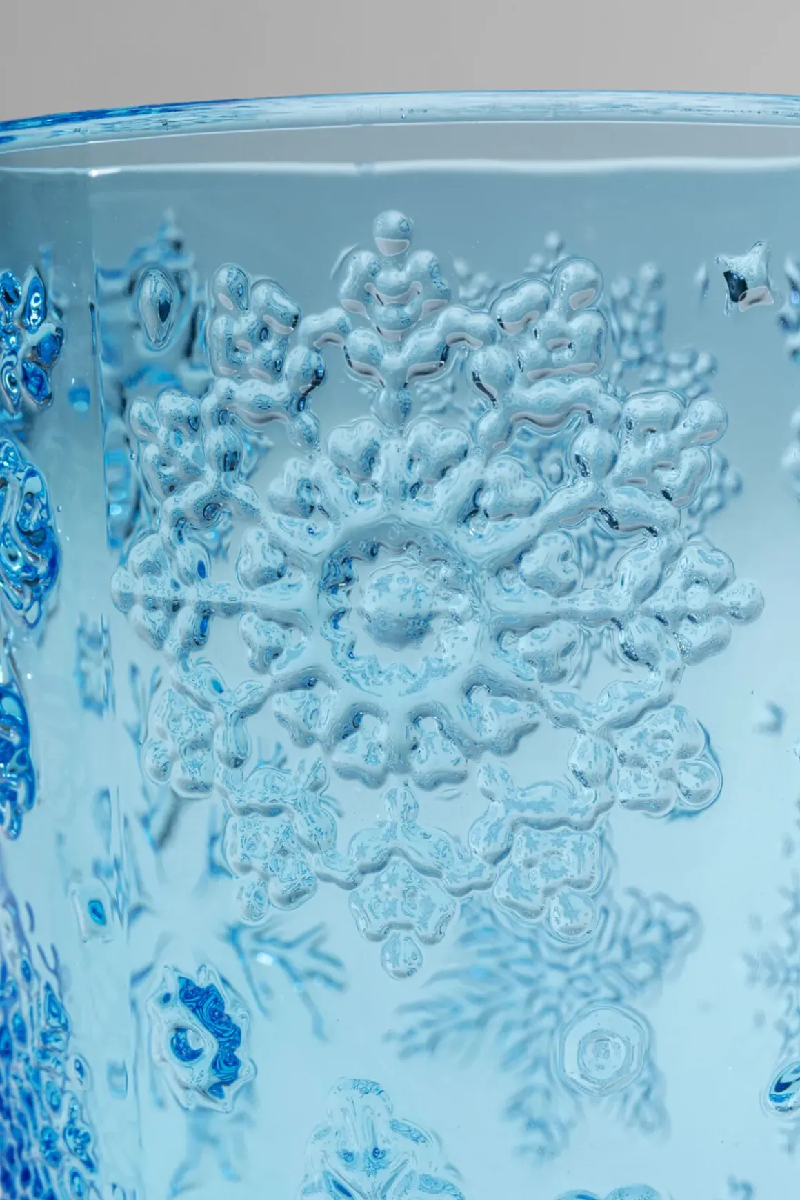 Dricksglas Ice Flowers - Blå - KARE Design
