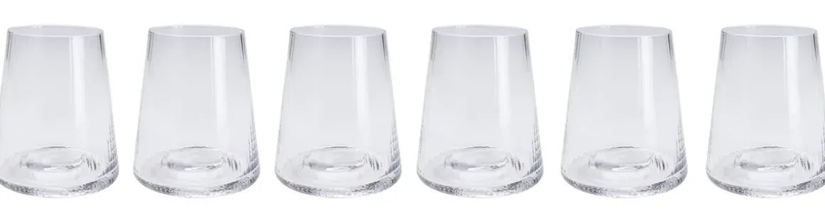 Dricksglas Riffle, 11cm - Räfflat Glas - KARE Design