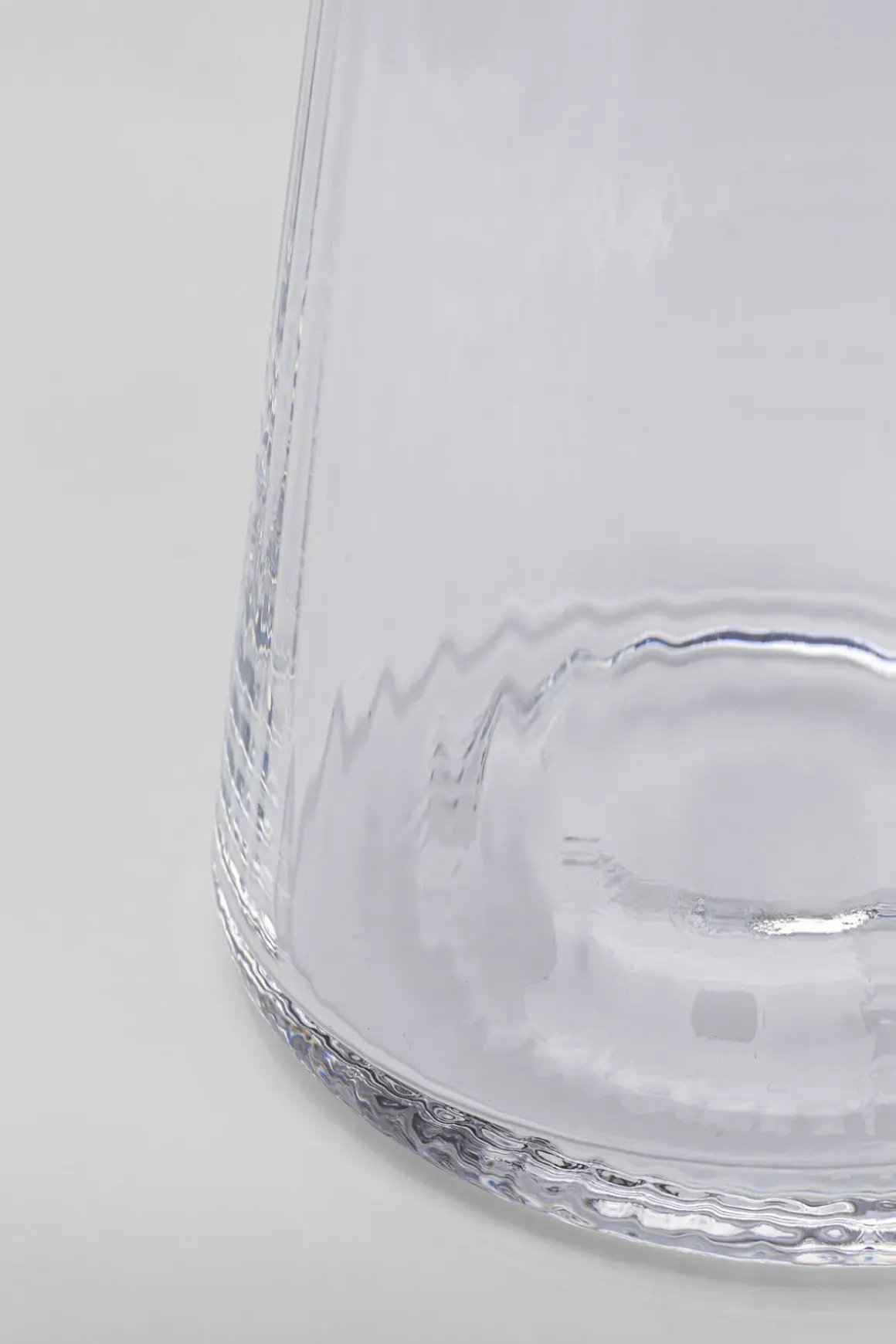 Dricksglas Riffle, 11cm - Räfflat Glas - KARE Design