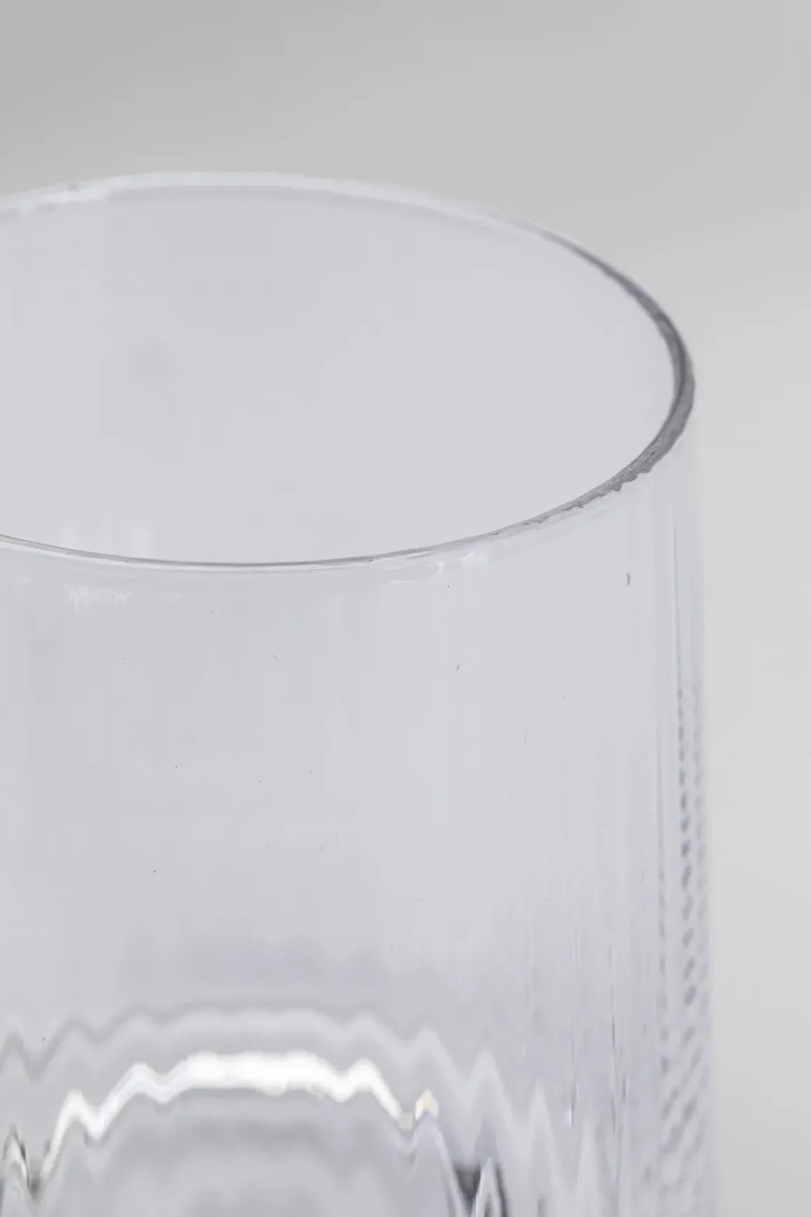 Dricksglas Riffle, 11cm - Räfflat Glas - KARE Design