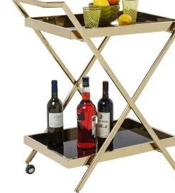 Drinkvagn Casino Guld/Svart - KARE Design