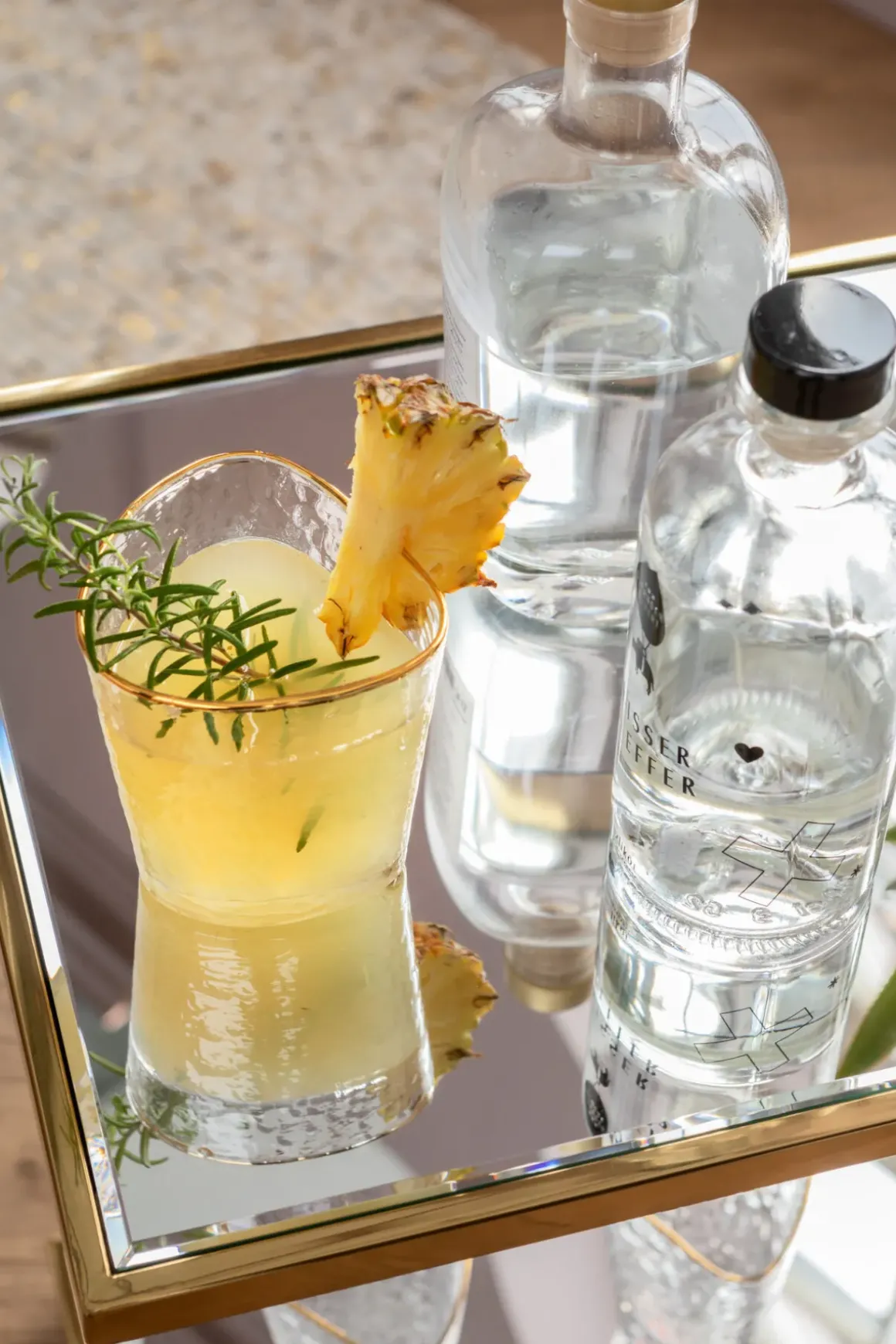 Drinkvagn Classy - Guld/Spegelglas - KARE Design