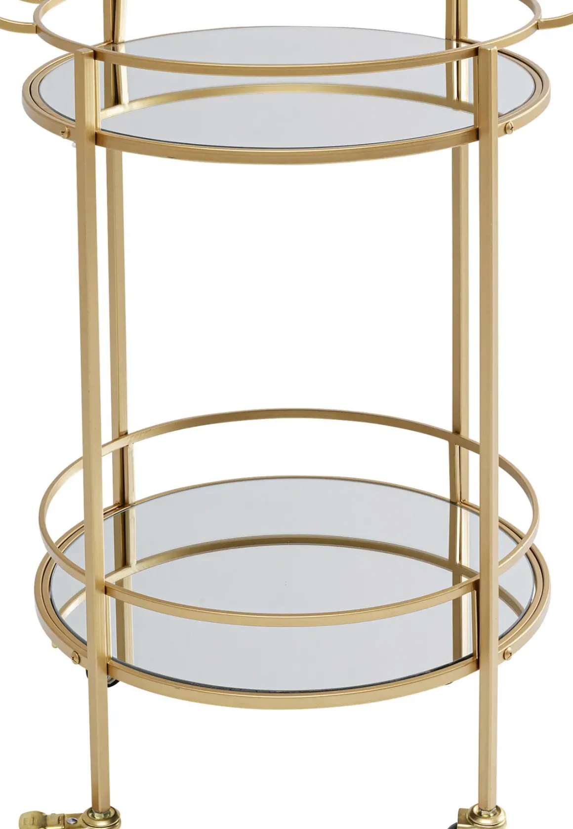 Drinkvagn Emilia Rund - Guld/ Spegelglas - KARE Design