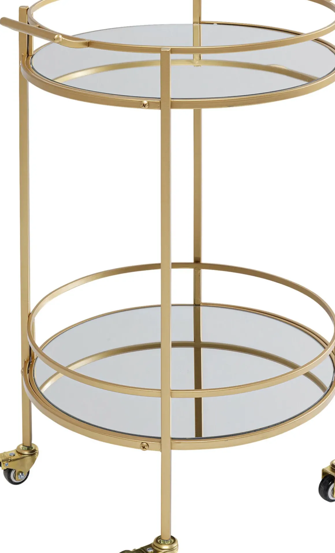 Drinkvagn Emilia Rund - Guld/ Spegelglas - KARE Design
