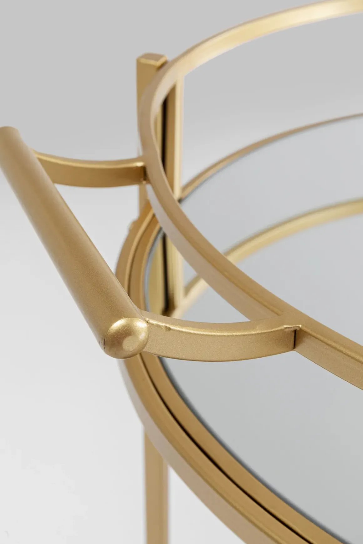 Drinkvagn Emilia Rund - Guld/ Spegelglas - KARE Design