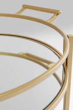 Drinkvagn Emilia Rund - Guld/ Spegelglas - KARE Design