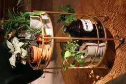 Drinkvagn Emilia Rund - Guld/ Spegelglas - KARE Design