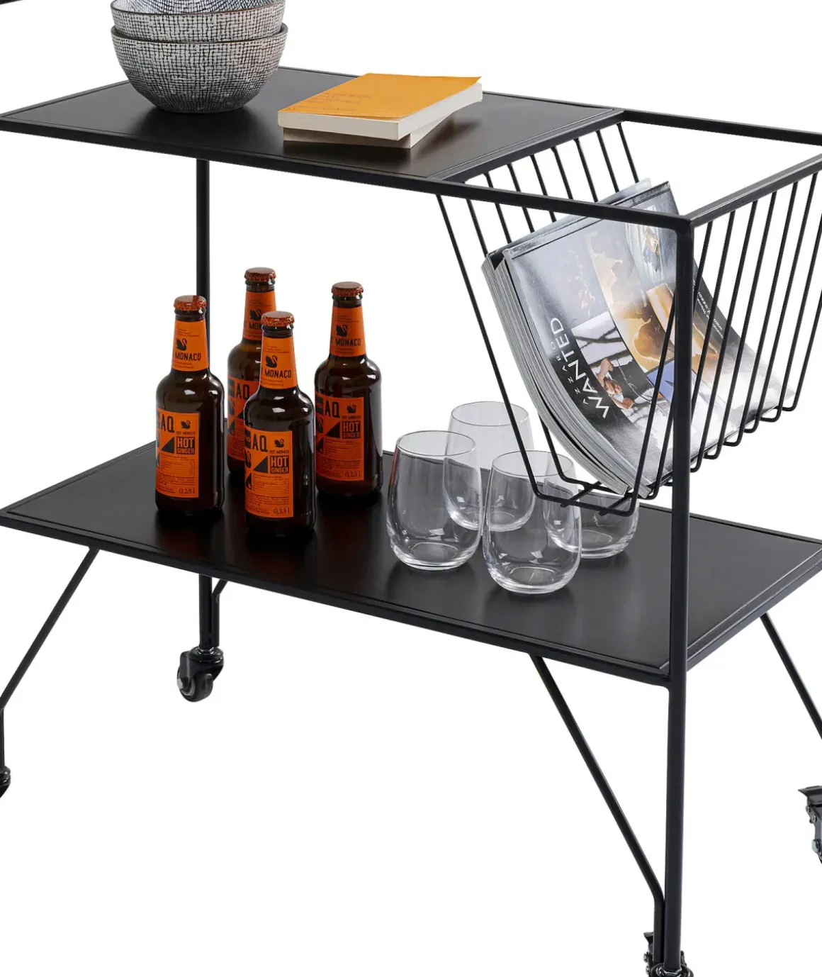 Drinkvagn Fenja - Svart - KARE Design