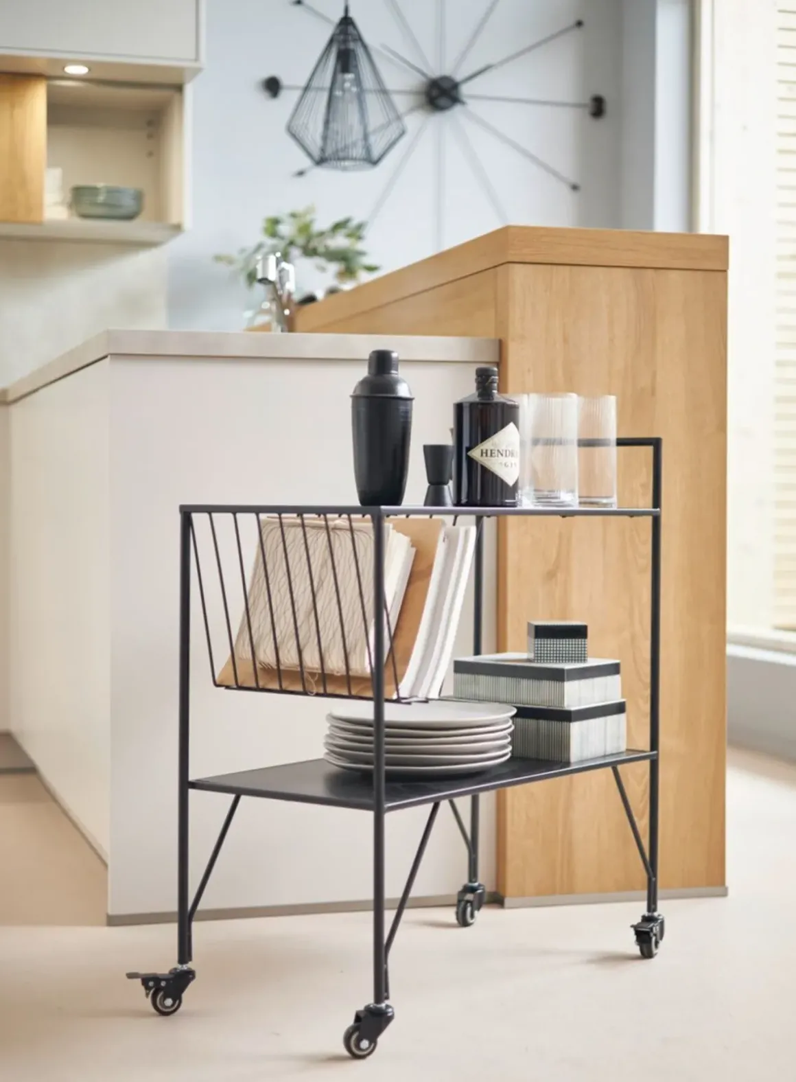 Drinkvagn Fenja - Svart - KARE Design