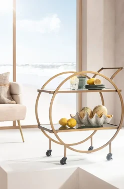 Drinkvagn Loft - Mässing - KARE Design