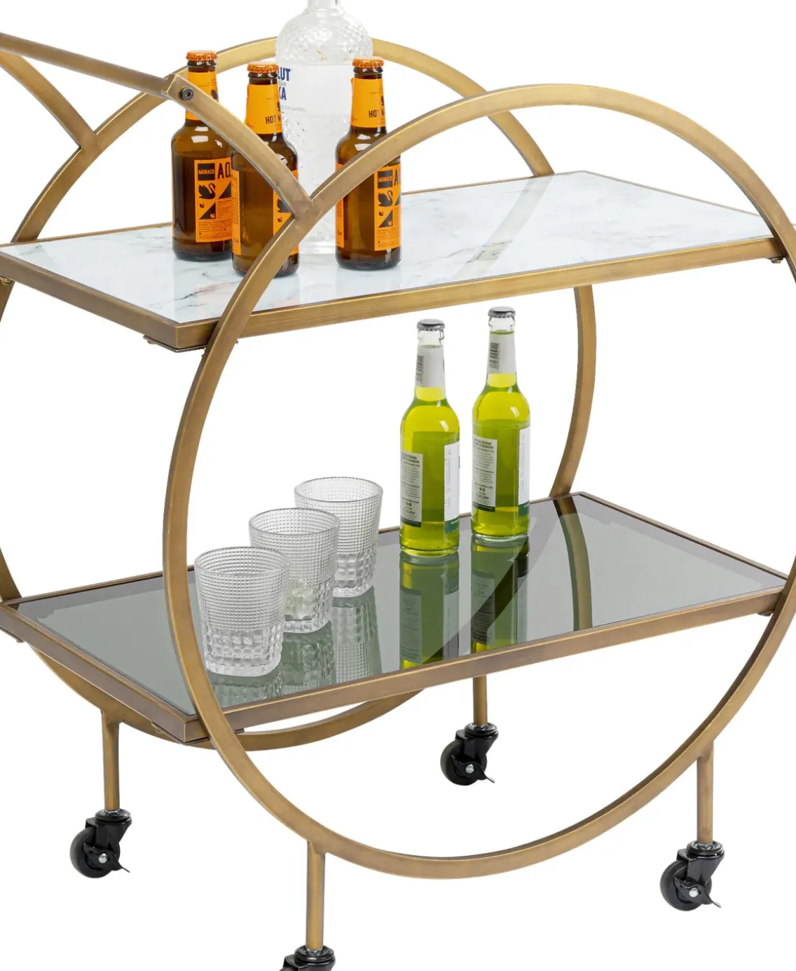 Drinkvagn Loft - Mässing - KARE Design