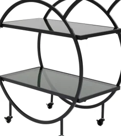 Drinkvagn Loft - Svart Stål/Glas - KARE Design