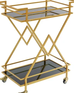 Drinkvagn Pyramids - Guld /Svart - KARE Design