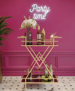 Drinkvagn Pyramids - Guld /Svart - KARE Design