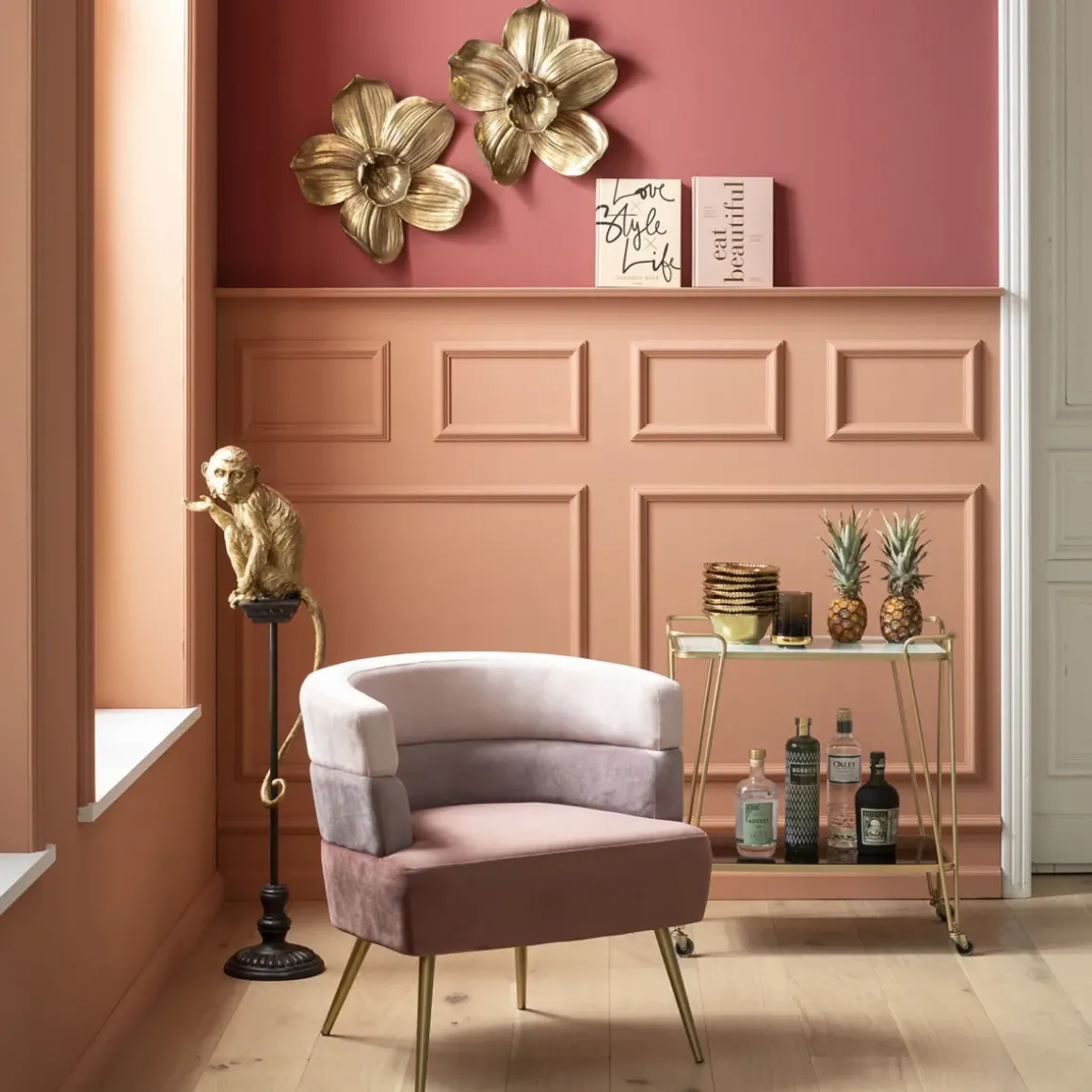 Drinkvagn West Coast - Guld - KARE Design