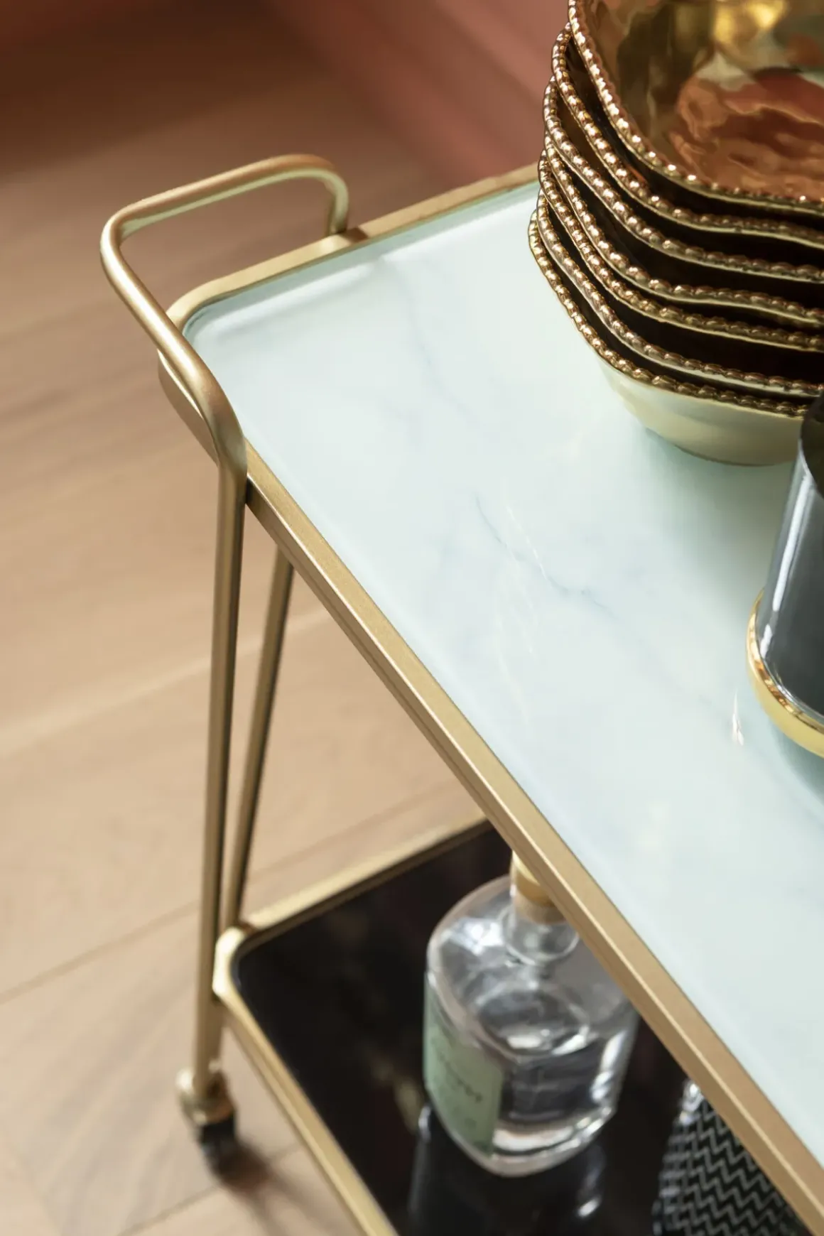 Drinkvagn West Coast - Guld - KARE Design