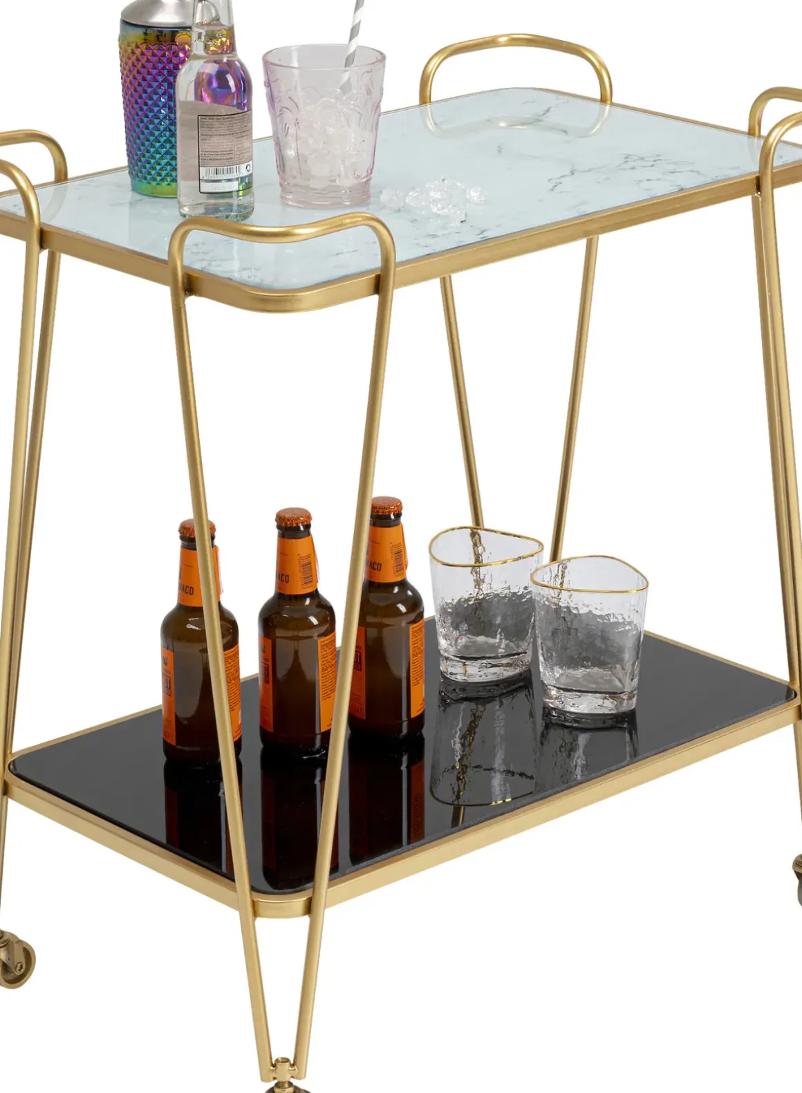 Drinkvagn West Coast - Guld - KARE Design