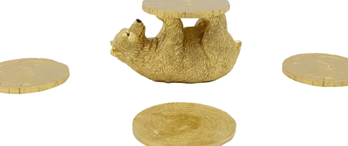 Dryckesunderlägg Playing Bear - Dekorfigur, 7cm - KARE Design