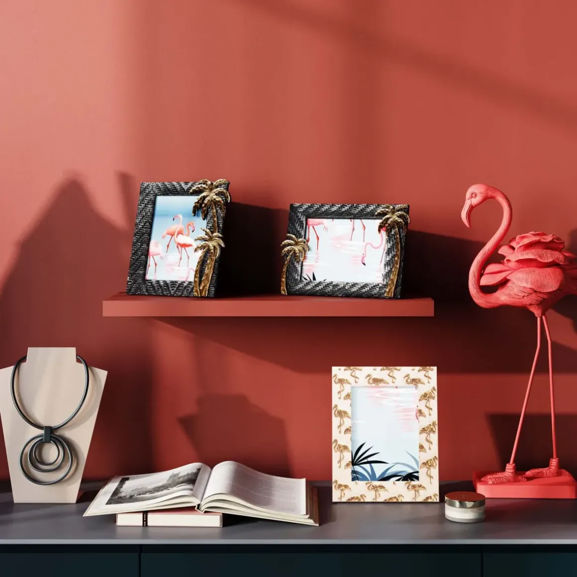 Fotoram Flamingo, 20x26cm - KARE Design
